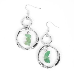 "Good-Natured Spirit Green" earrings